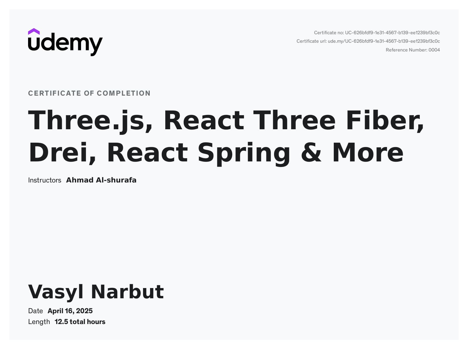 Three.js, React Three Fiber, Drei, React Spring & More